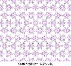decorative floral seamless pattern. geometric ornament. vector illustration. for wrapping