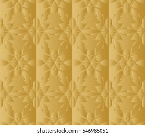decorative floral seamless pattern. gold color. vector illustration. for invitation, greeting card, wallpaper, interior design