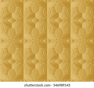 decorative floral seamless pattern. gold color. vector illustration. for invitation, greeting card, wallpaper, interior design