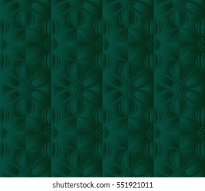 decorative floral seamless pattern. green color. vector illustration. for invitation, greeting card, wallpaper, interior design