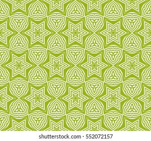 decorative floral seamless pattern. green color. vector illustration. for invitation, greeting card, wallpaper, interior design