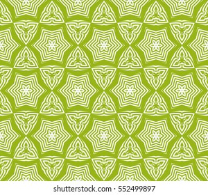 decorative floral seamless pattern. green color. vector illustration. for invitation, greeting card, wallpaper, interior design