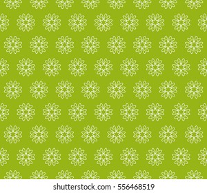 decorative floral seamless pattern. green color. vector illustration. for invitation, greeting card, wallpaper, interior design