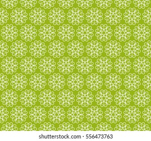 decorative floral seamless pattern. green color. vector illustration. for invitation, greeting card, wallpaper, interior design