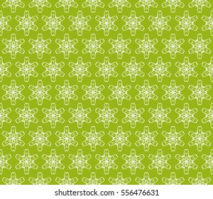 decorative floral seamless pattern. green color. vector illustration. for invitation, greeting card, wallpaper, interior design