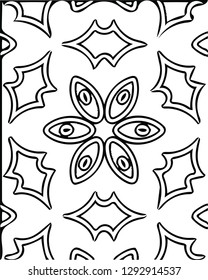 Decorative floral shape design vector pattern for many creative ideas
