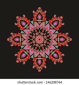 Decorative floral star