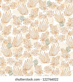 decorative floral textile pattern