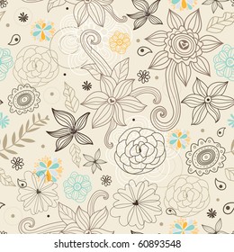 Decorative floral texture