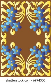 decorative floral tile