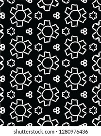Decorative floral vector pattern shape design for many creative ideas
