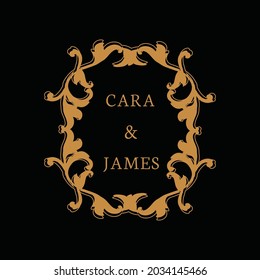 vector decorativo de bodas florales