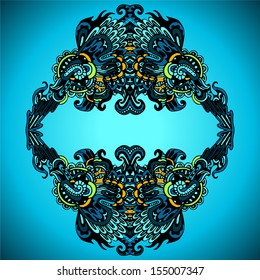 Decorative  Flourish Frame Vector