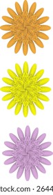 decorative flower art design icon