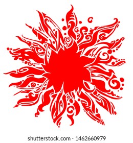 decorative flower design. botanical background