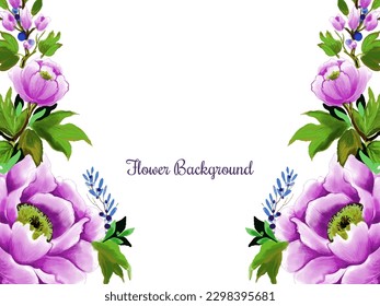 Decorative flower design elegant background vector
