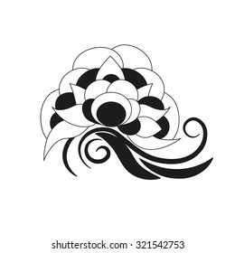 decorative flower design element