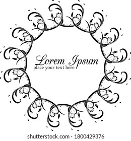Marco floral decorativo, fondo hermoso, eps 10 vector editable 