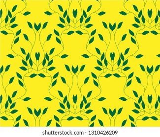 Decorative flower frames with green leaves and branches Beautiful hand drawn elements for web pages, wedding invitations, greeting cards.