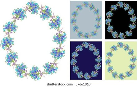 Decorative flower framework   eps10