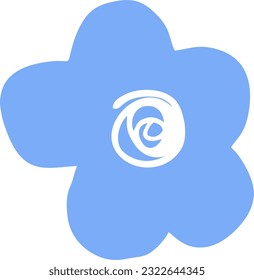 Dekorative Blumengrafik, Vektorgrafik