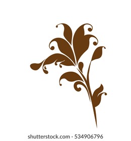 decorative flower isolated icon