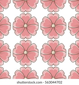 decorative flower isolated icon