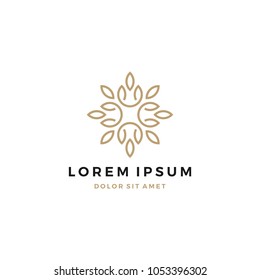 Decorative Flower Logo Design Template