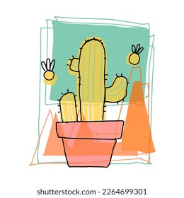 decorative flower in minimalist design