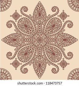 decorative flower on a beige background