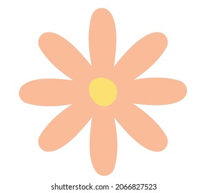 decorative flower on white background