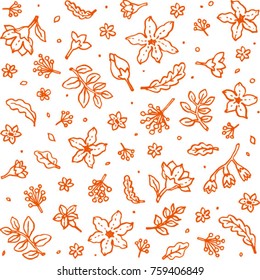 Decorative flower pattern 