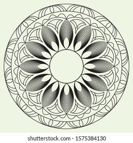 Decorative Flower Round Mandala Design