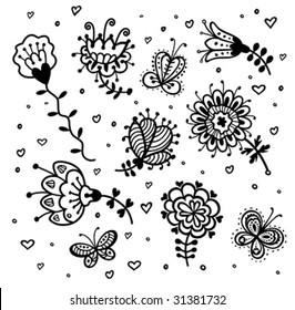 Flores decorativas