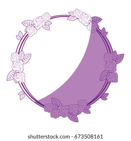 Decorative flowers frame