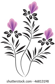 Decorative flowers ornament