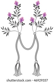 Decorative flowers ornament