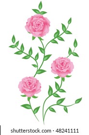 Decorative flowers ornament