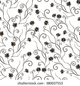 decorative flowers seamless 