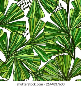 Decorative flowers seamless pattern. Vector stock illustration eps10.