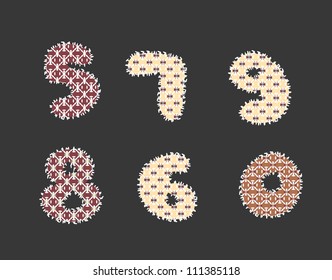 decorative fluffy alphabet