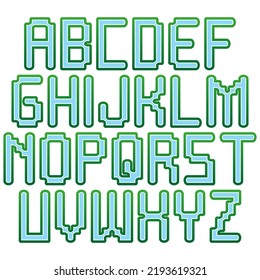 
Decorative font. Custom vector alphabet.