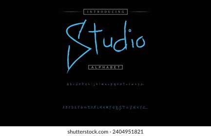decorative font in graffiti style with spray effect. Ideal for pattern, fabric print, shops and many other uses