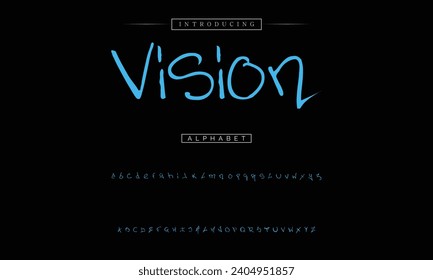 decorative font in graffiti style with spray effect. Ideal for pattern, fabric print, shops and many other uses