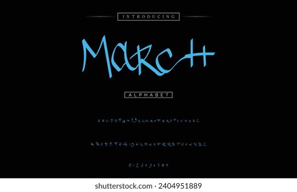 decorative font in graffiti style with spray effect. Ideal for pattern, fabric print, shops and many other uses