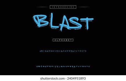 decorative font in graffiti style with spray effect. Ideal for pattern, fabric print, shops and many other uses