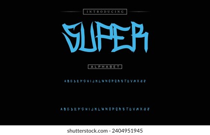 decorative font in graffiti style with spray effect. Ideal for pattern, fabric print, shops and many other uses