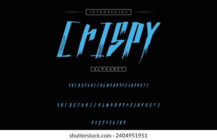 decorative font in graffiti style with spray effect. Ideal for pattern, fabric print, shops and many other uses