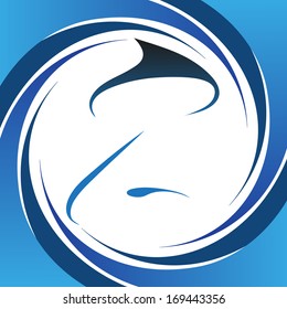 Decorative font vector