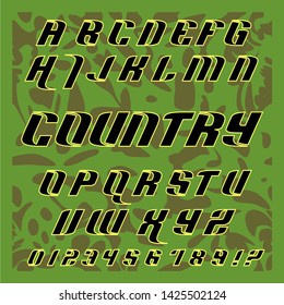 Decorative fonts typeface vector vintage. 